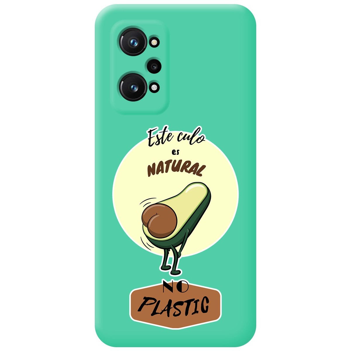 Funda Silicona Líquida Verde para Realme GT Neo 3T 5G diseño Culo Natural Dibujos