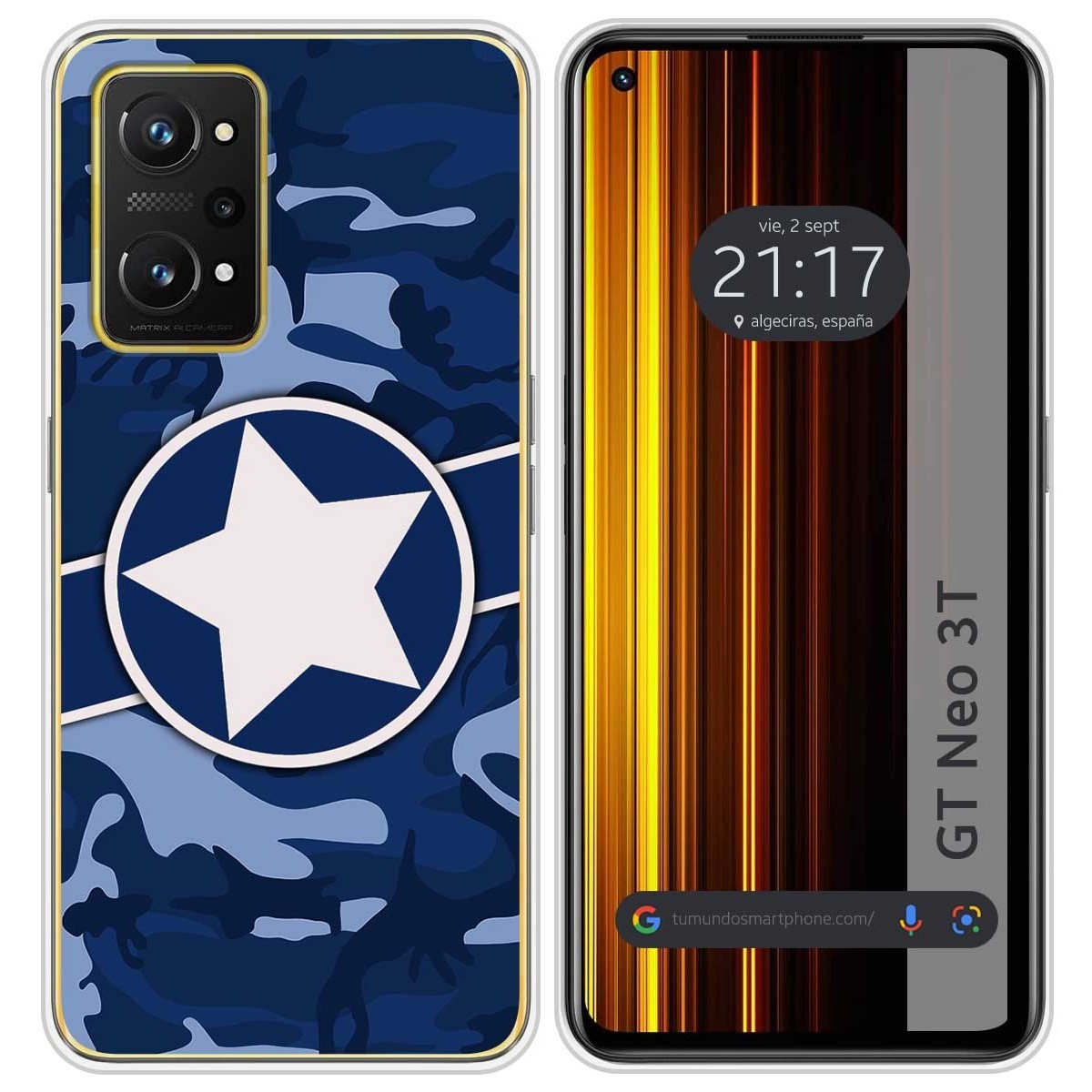 Funda Silicona para Realme GT Neo 3T 5G diseño Camuflaje 03 Dibujos