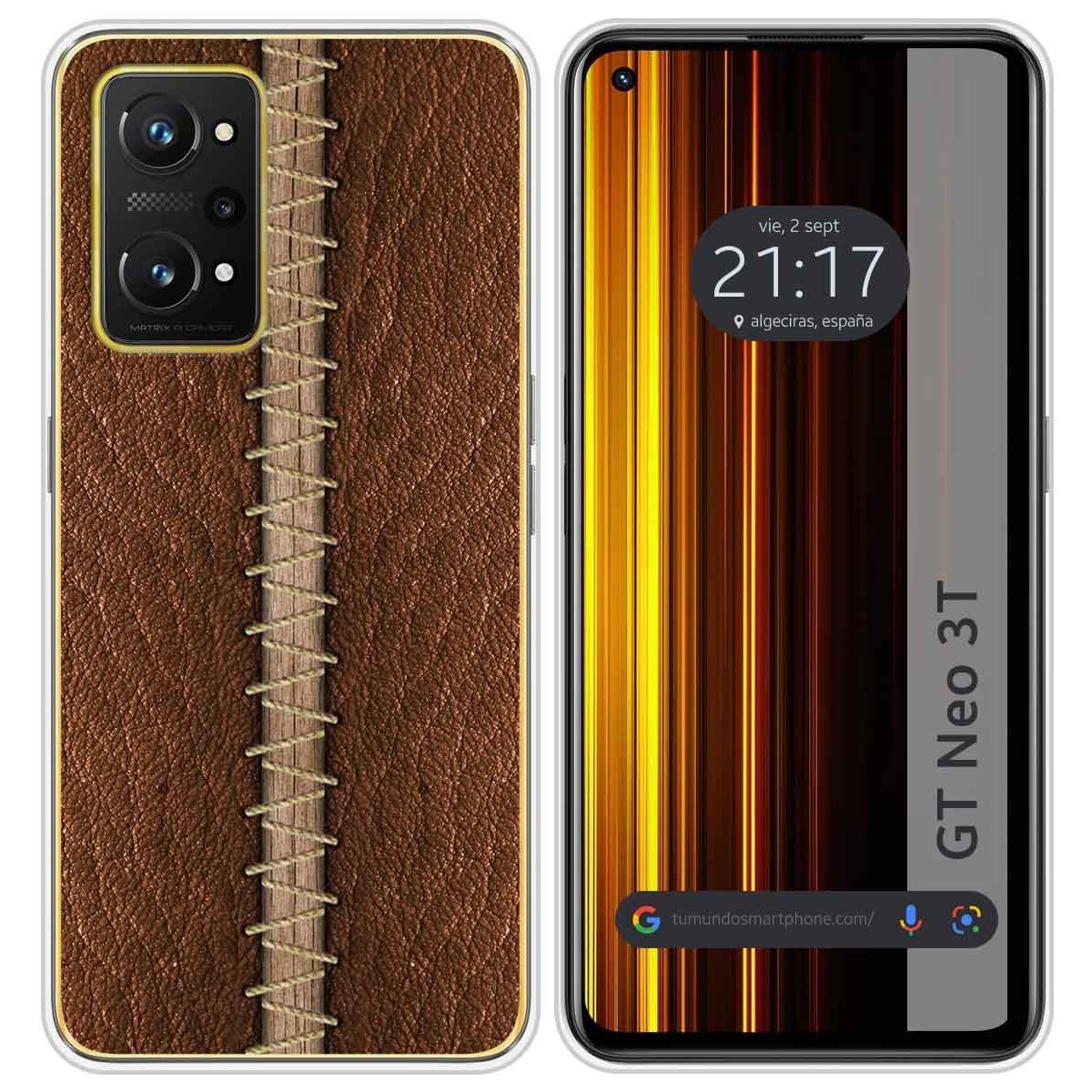 Funda Silicona para Realme GT Neo 3T 5G diseño Cuero 01 Dibujos