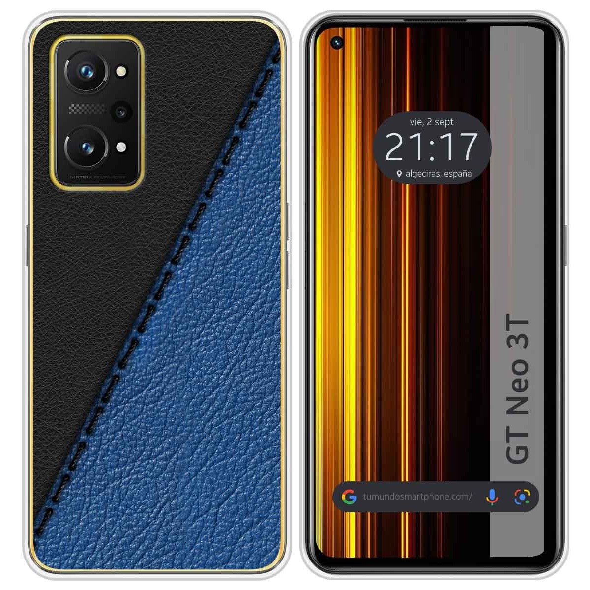 Funda Silicona para Realme GT Neo 3T 5G diseño Cuero 02 Dibujos