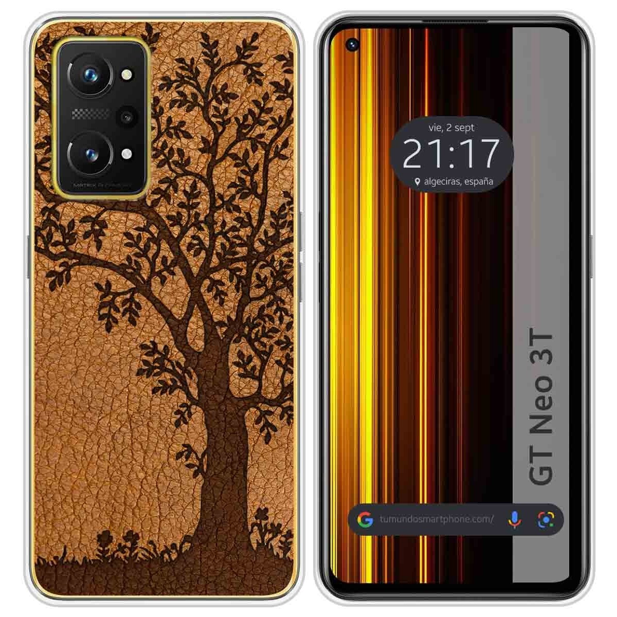 Funda Silicona para Realme GT Neo 3T 5G diseño Cuero 03 Dibujos