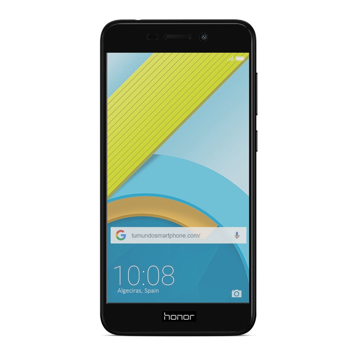 Protector Cristal Templado Frontal Completo Negro para Huawei Honor 6C Pro Vidrio