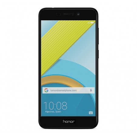 Protector Cristal Templado Frontal Completo Negro para Huawei Honor 6C Pro Vidrio