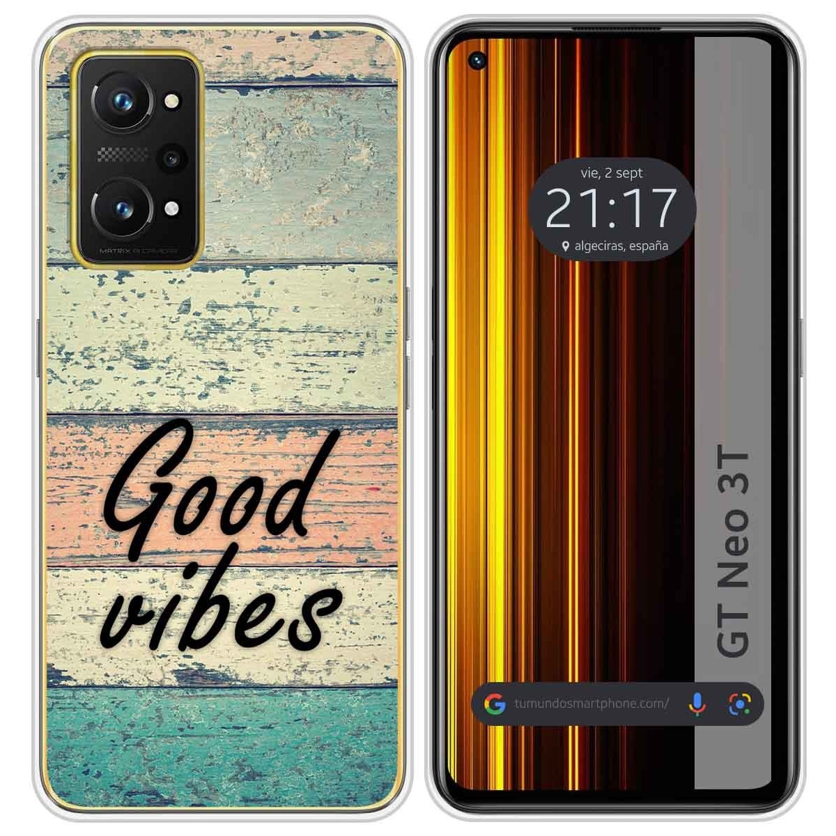 Funda Silicona para Realme GT Neo 3T 5G diseño Madera 01 Dibujos