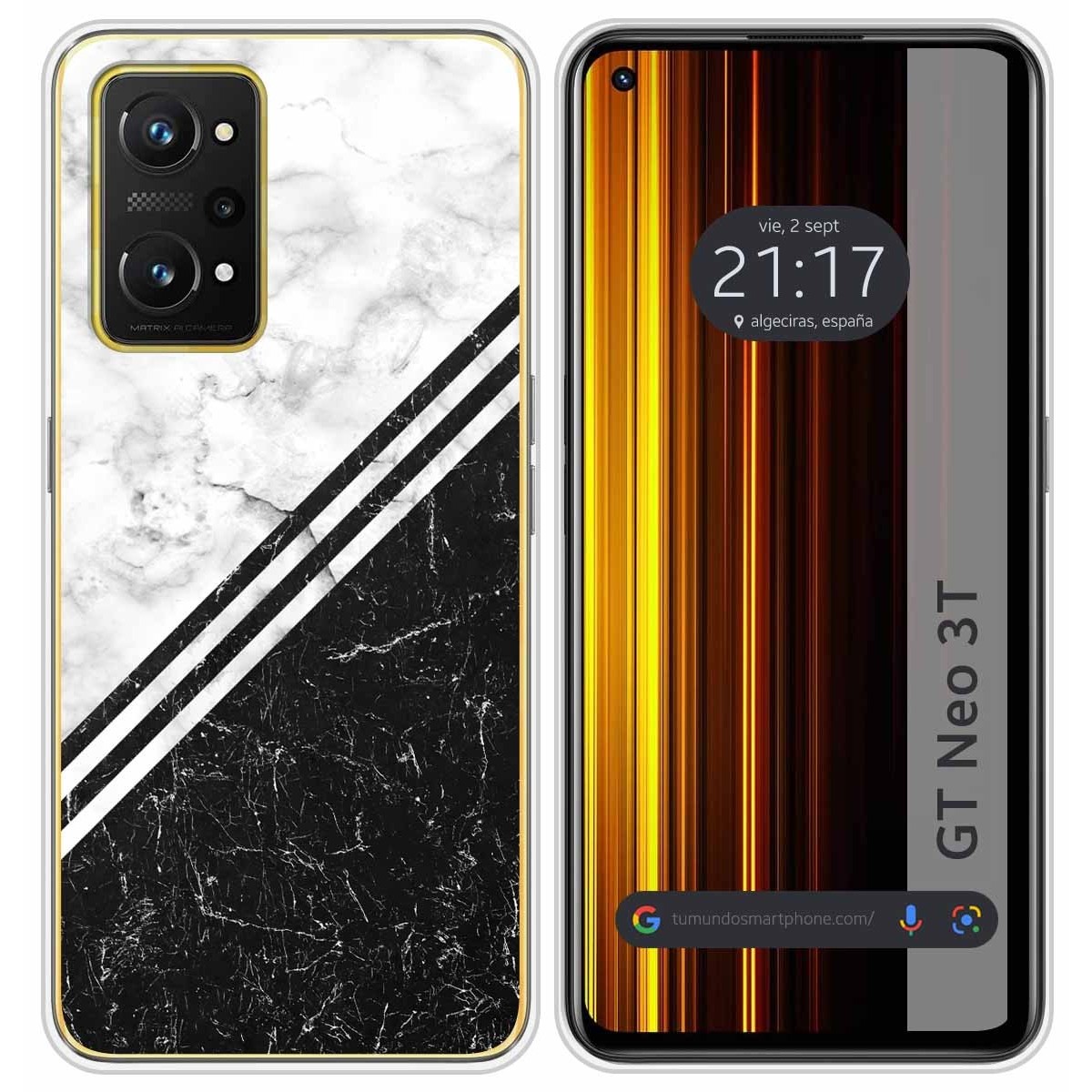 Funda Silicona para Realme GT Neo 3T 5G diseño Mármol 01 Dibujos