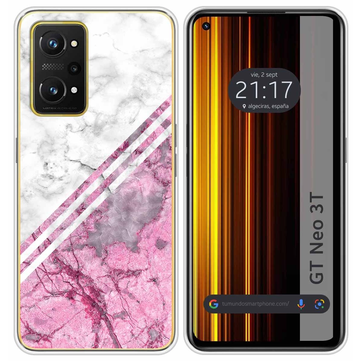 Funda Silicona para Realme GT Neo 3T 5G diseño Mármol 03 Dibujos