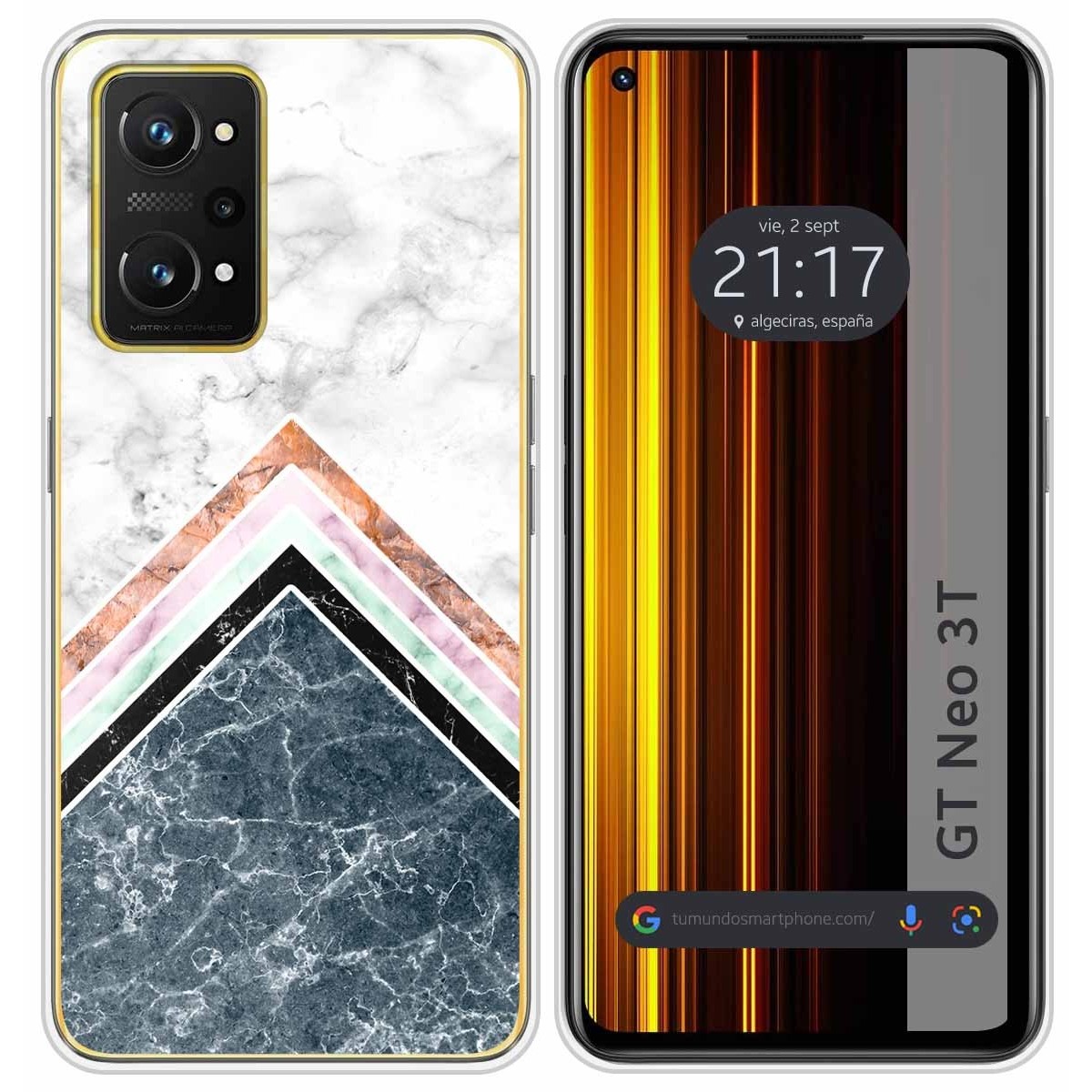 Funda Silicona para Realme GT Neo 3T 5G diseño Mármol 05 Dibujos