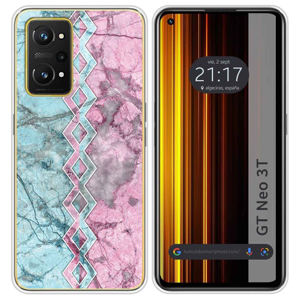 Funda Silicona para Realme GT Neo 3T 5G diseño Mármol 08 Dibujos