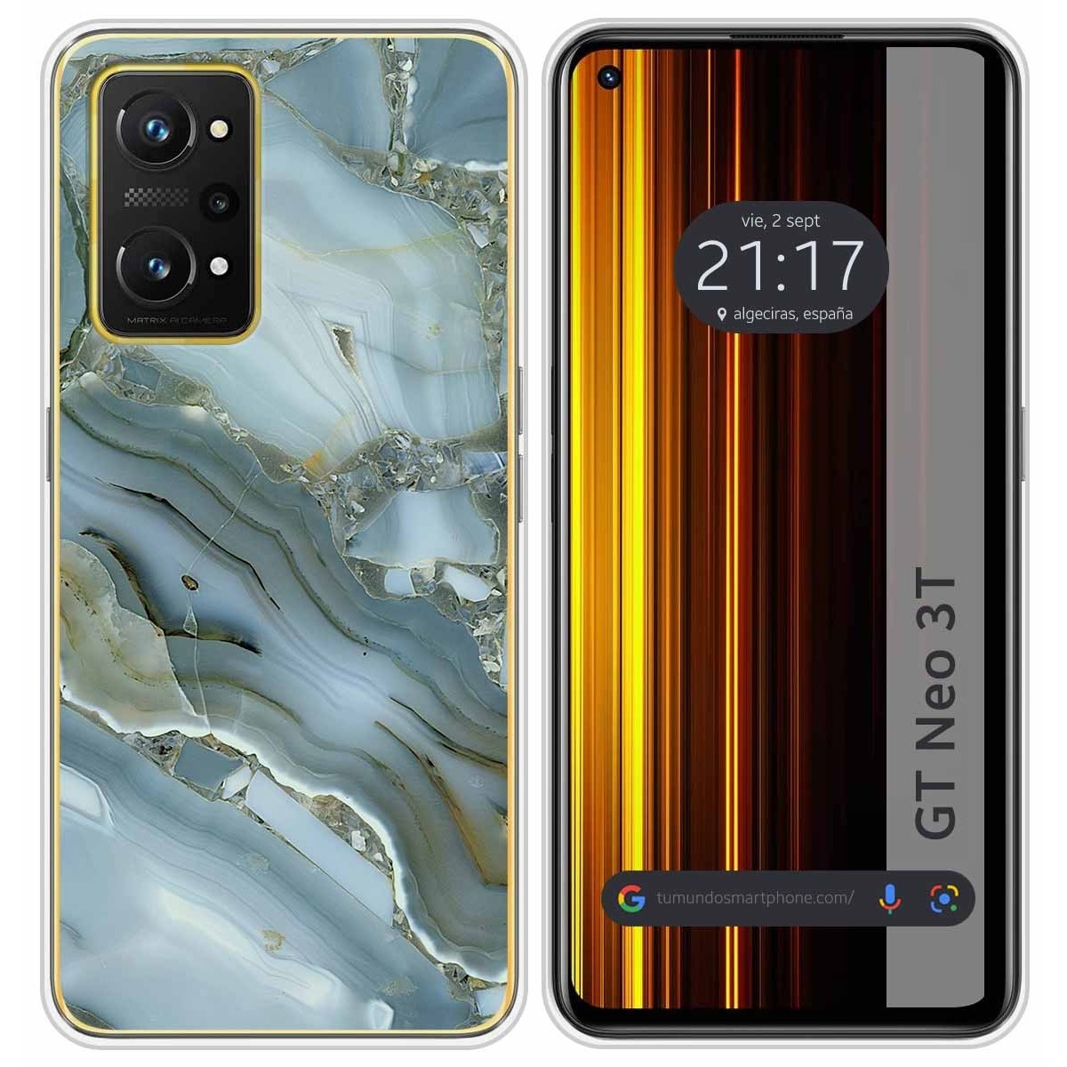 Funda Silicona para Realme GT Neo 3T 5G diseño Mármol 09 Dibujos