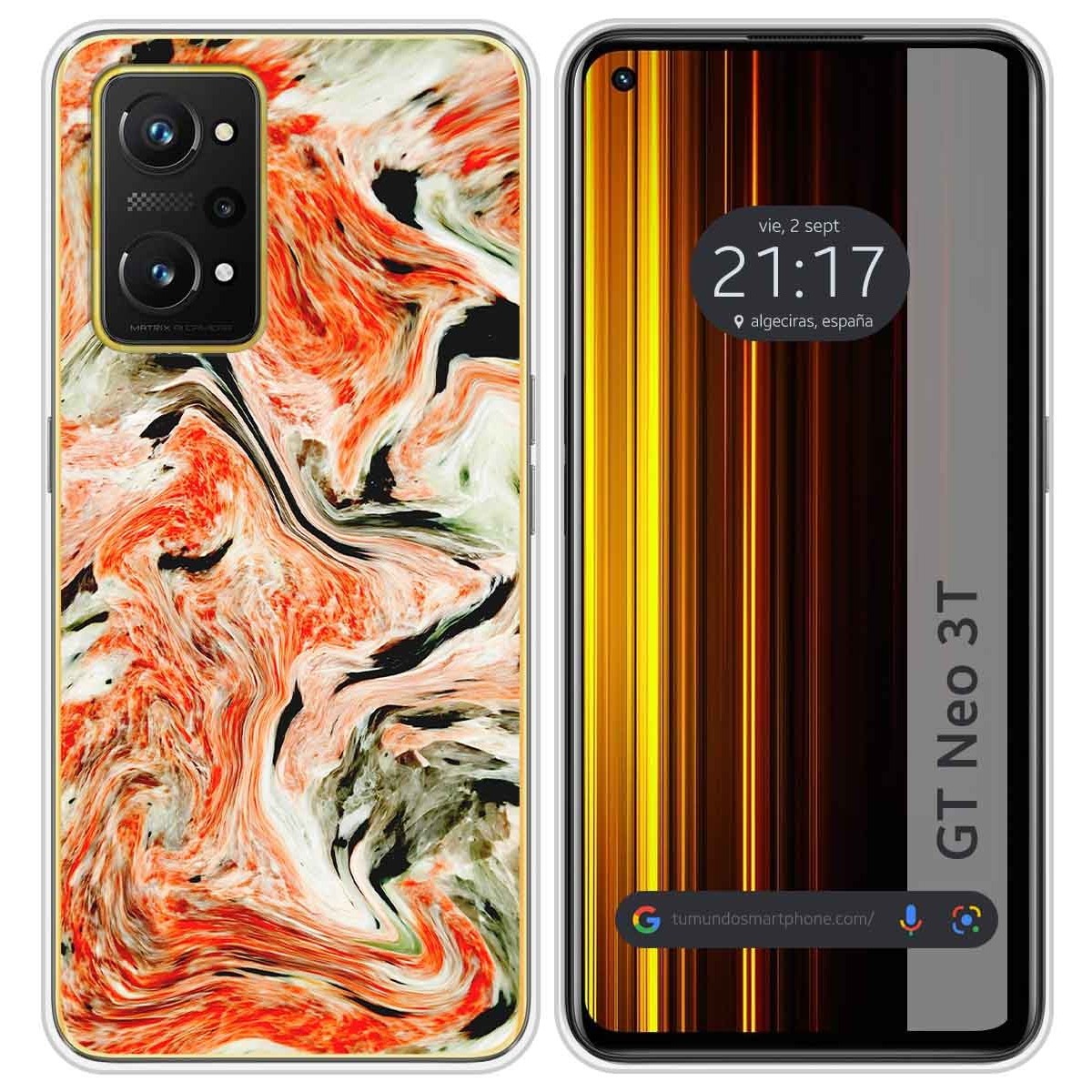 Funda Silicona para Realme GT Neo 3T 5G diseño Mármol 12 Dibujos