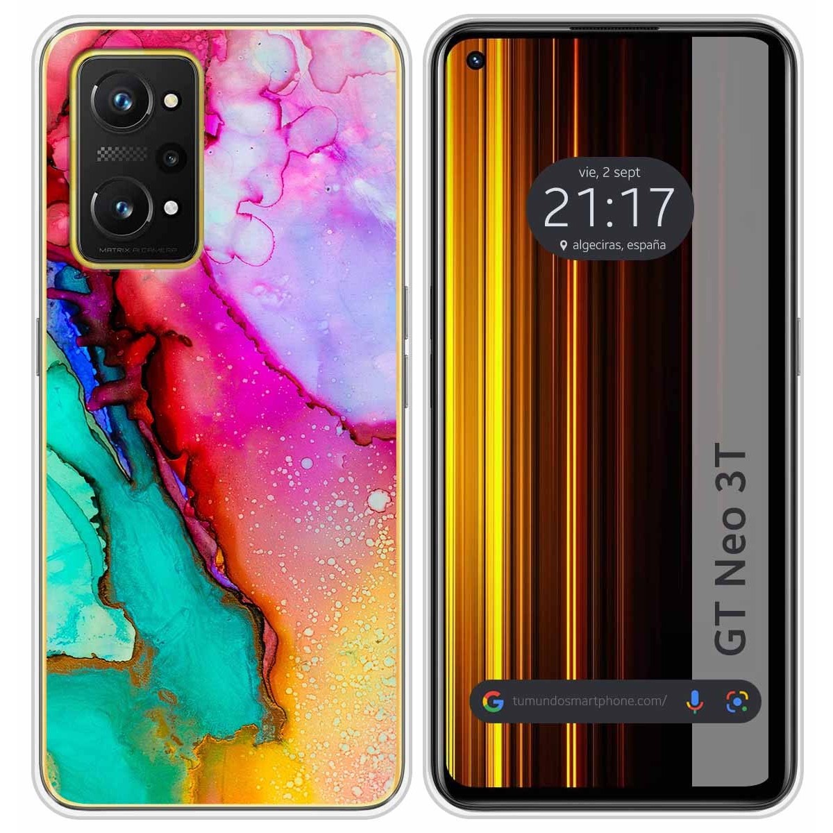Funda Silicona para Realme GT Neo 3T 5G diseño Mármol 15 Dibujos