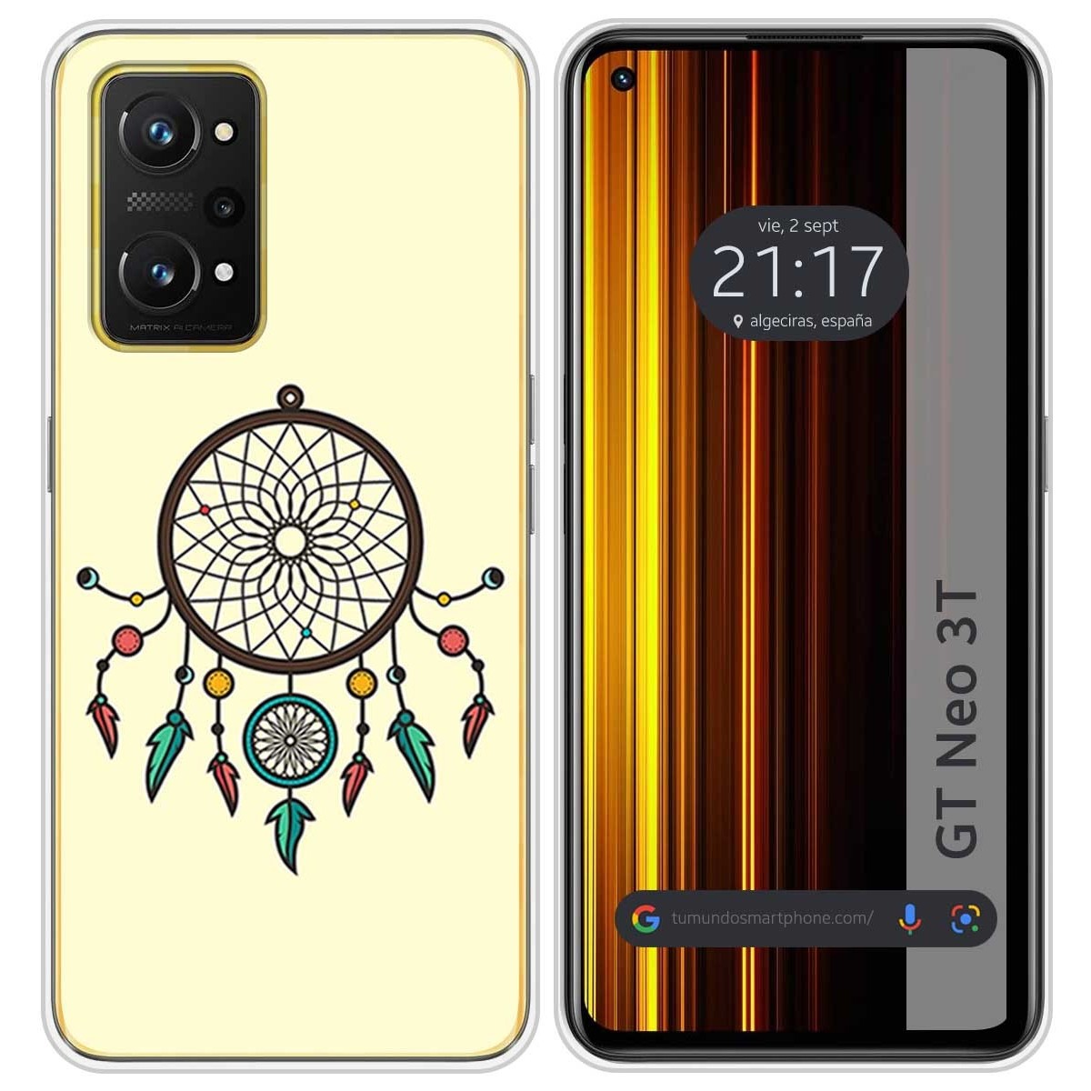Funda Silicona para Realme GT Neo 3T 5G diseño Atrapasueños Dibujos