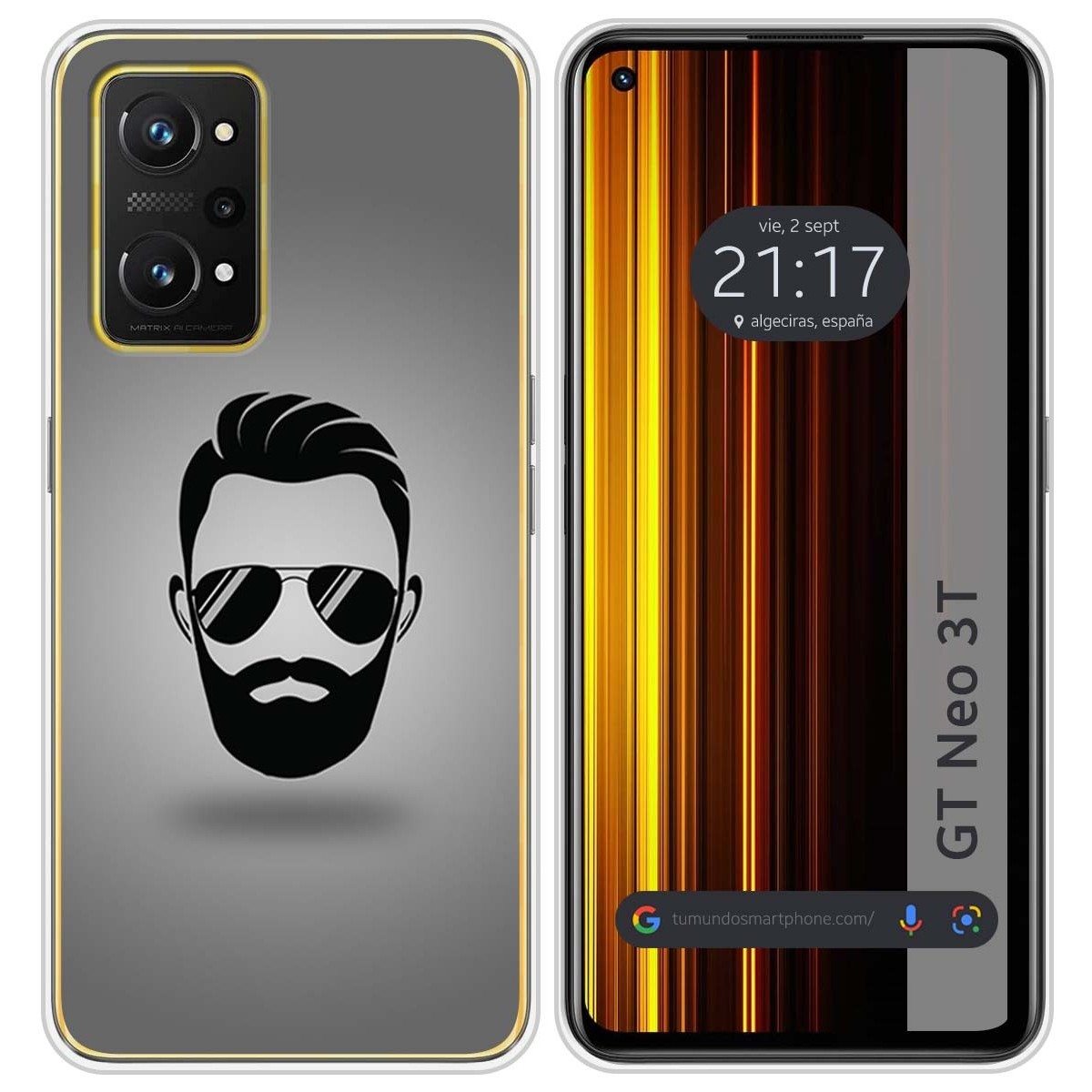 Funda Silicona para Realme GT Neo 3T 5G diseño Barba Dibujos