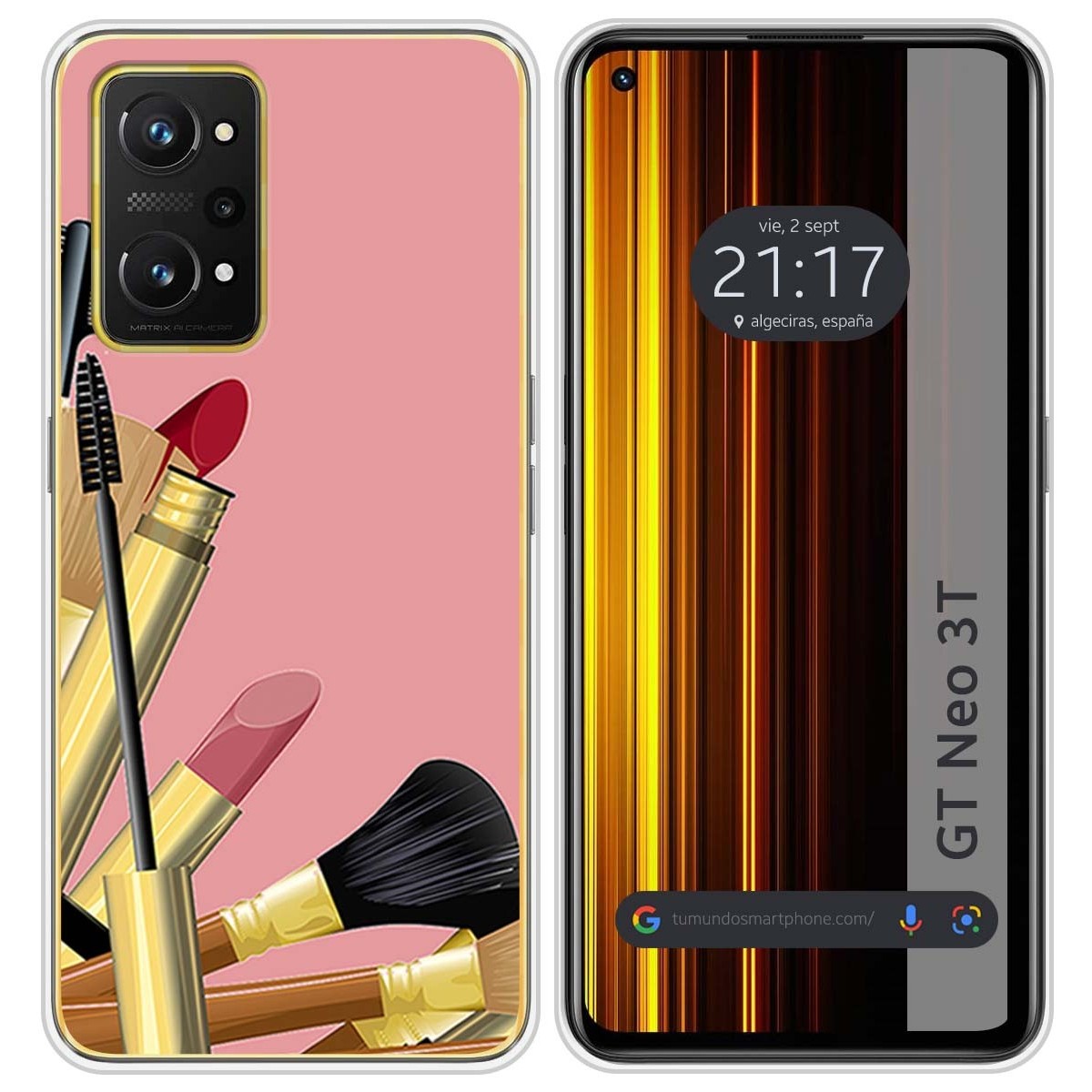Funda Silicona para Realme GT Neo 3T 5G diseño Brochas Dibujos