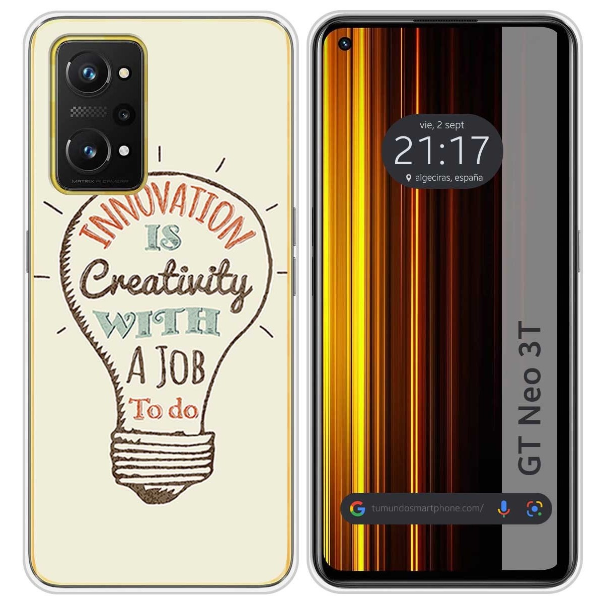 Funda Silicona para Realme GT Neo 3T 5G diseño Creativity Dibujos