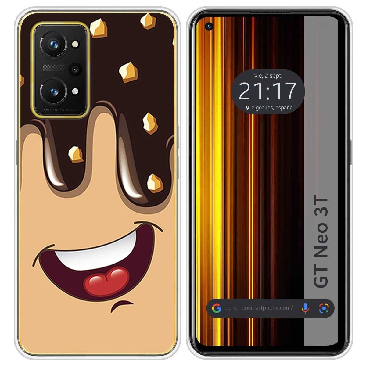 Funda Silicona para Realme GT Neo 3T 5G diseño Helado Chocolate Dibujos