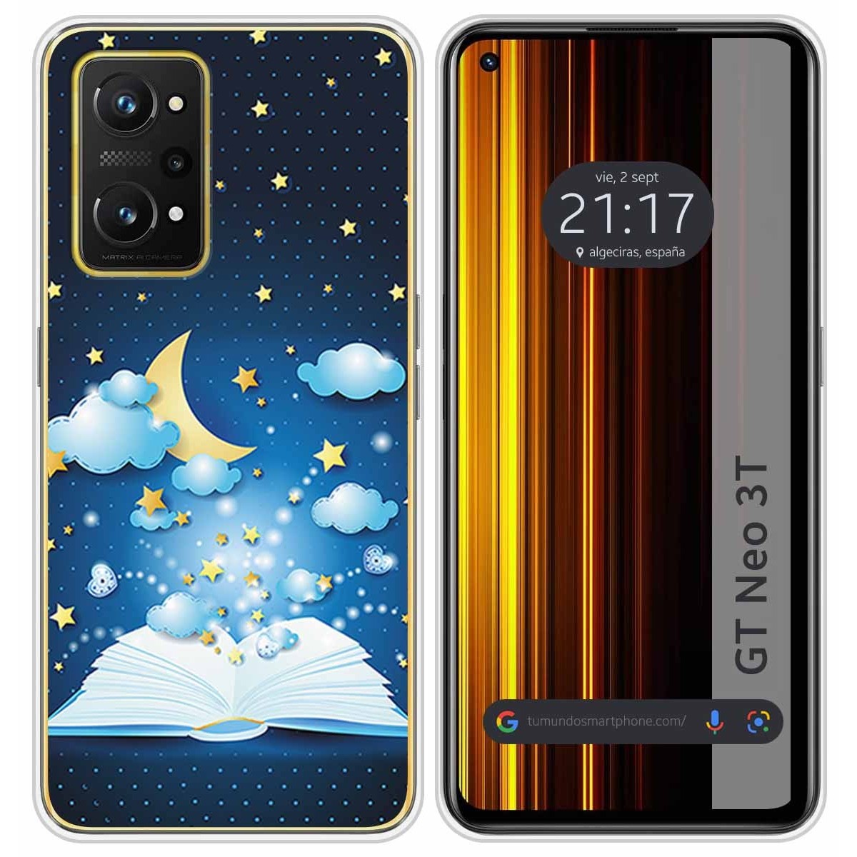 Funda Silicona para Realme GT Neo 3T 5G diseño Libro Cuentos Dibujos