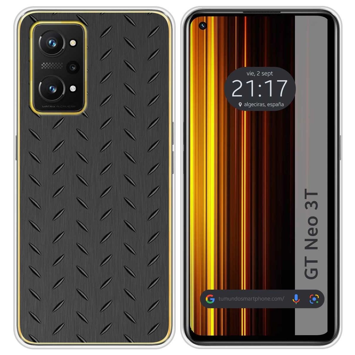 Funda Silicona para Realme GT Neo 3T 5G diseño Metal Dibujos
