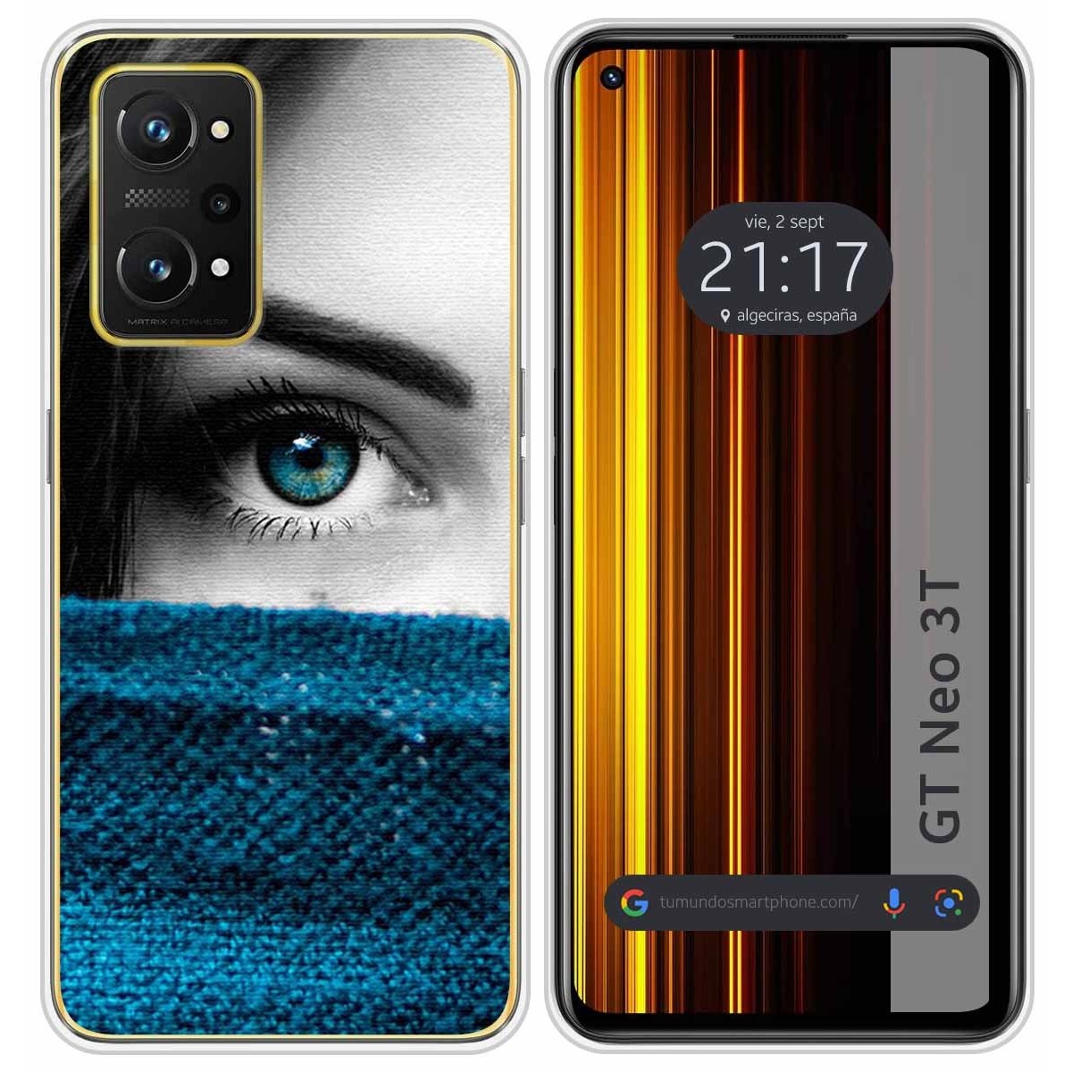 Funda Silicona para Realme GT Neo 3T 5G diseño Ojo Dibujos