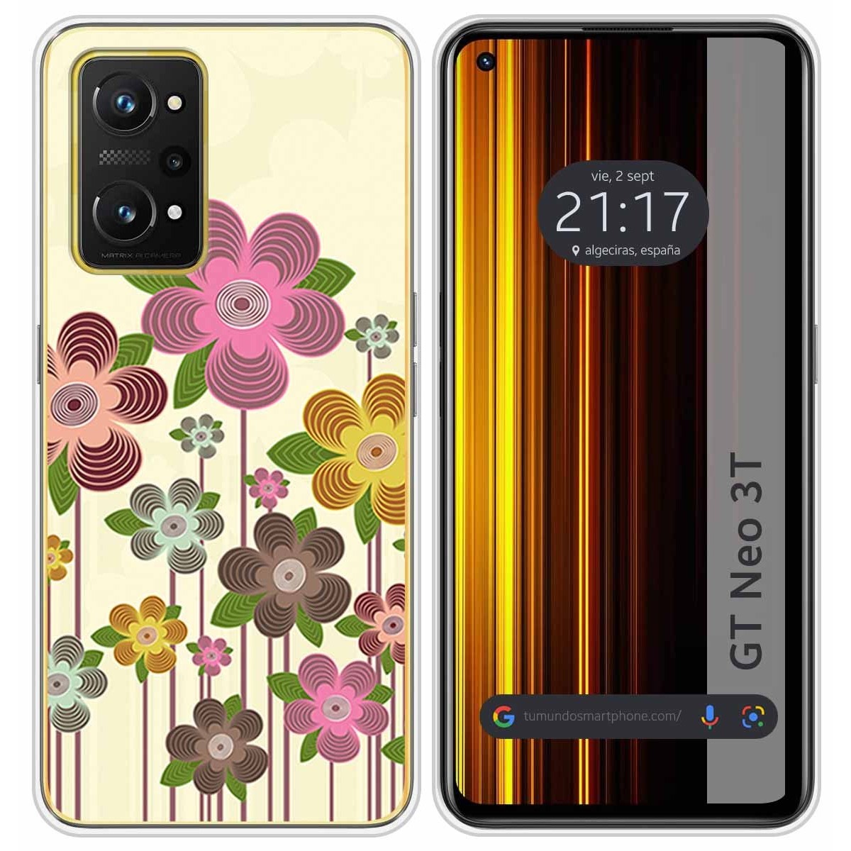 Funda Silicona para Realme GT Neo 3T 5G diseño Primavera En Flor Dibujos