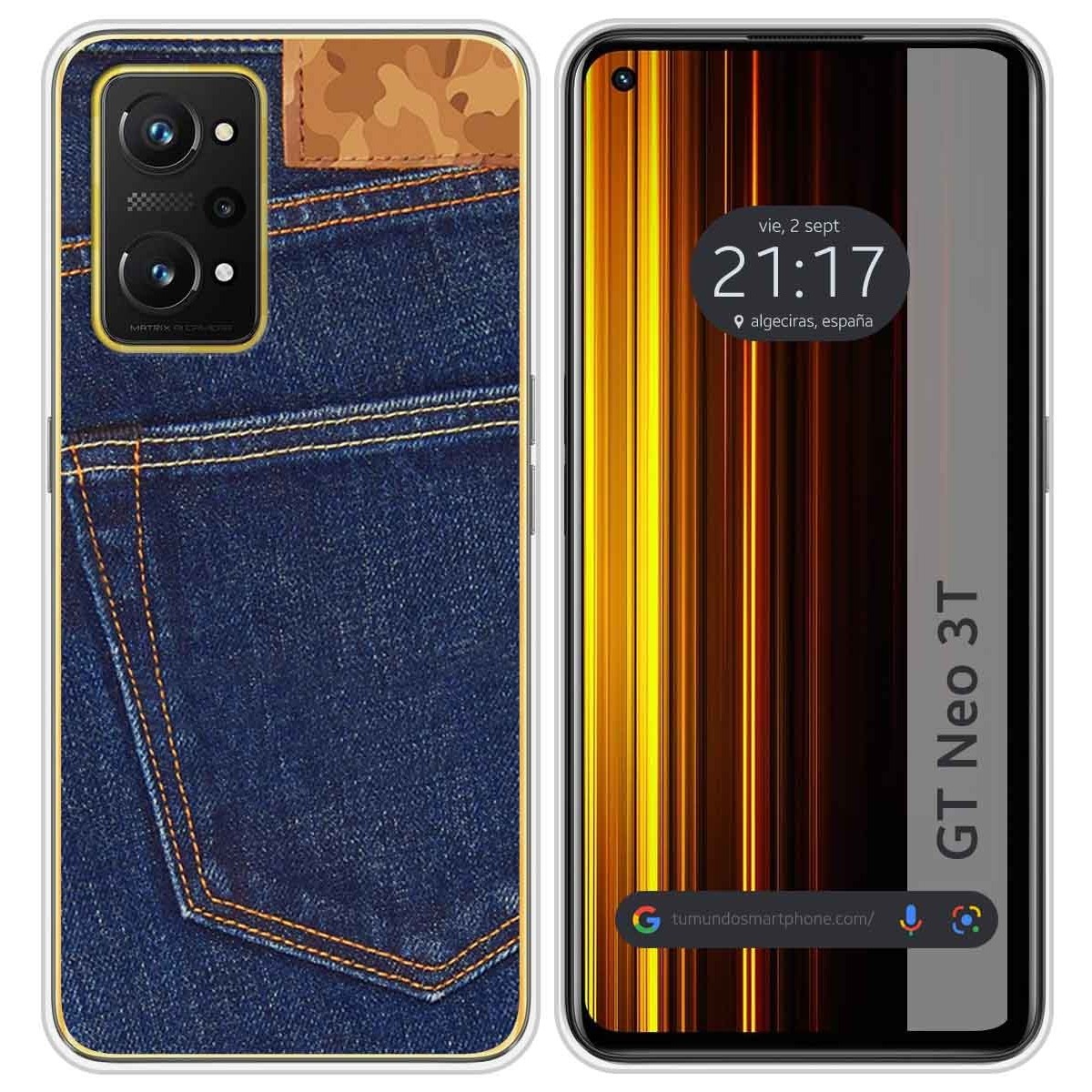 Funda Silicona para Realme GT Neo 3T 5G diseño Vaquero Dibujos