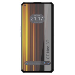 Protector Cristal Templado Completo 5D Full Glue Negro para Realme GT Neo 3T 5G Vidrio 2