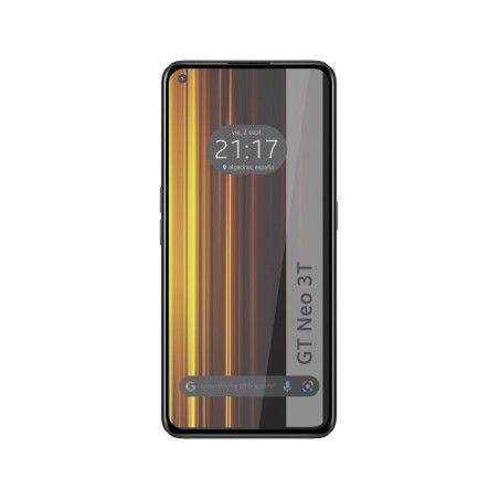 Protector Cristal Templado Completo 5D Full Glue Negro para Realme GT Neo 3T 5G Vidrio