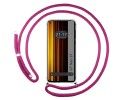 Funda Colgante Transparente para Realme GT Neo 3T 5G con Cordon Rosa Fucsia