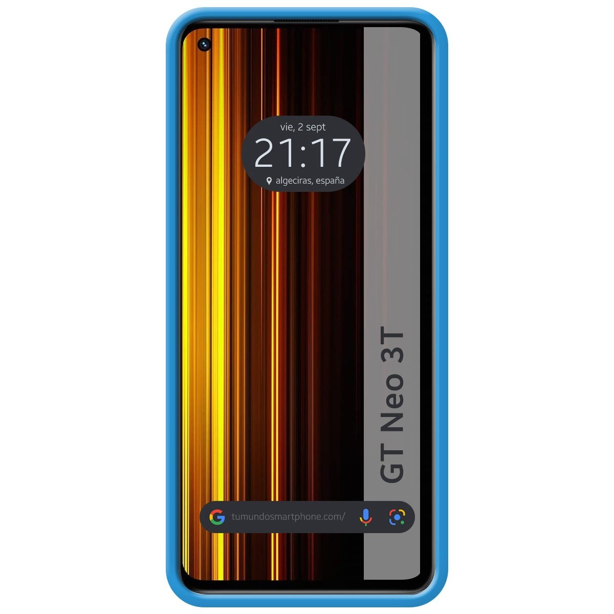 Funda Silicona Líquida Ultra Suave para Realme GT Neo 3T 5G Color Azul