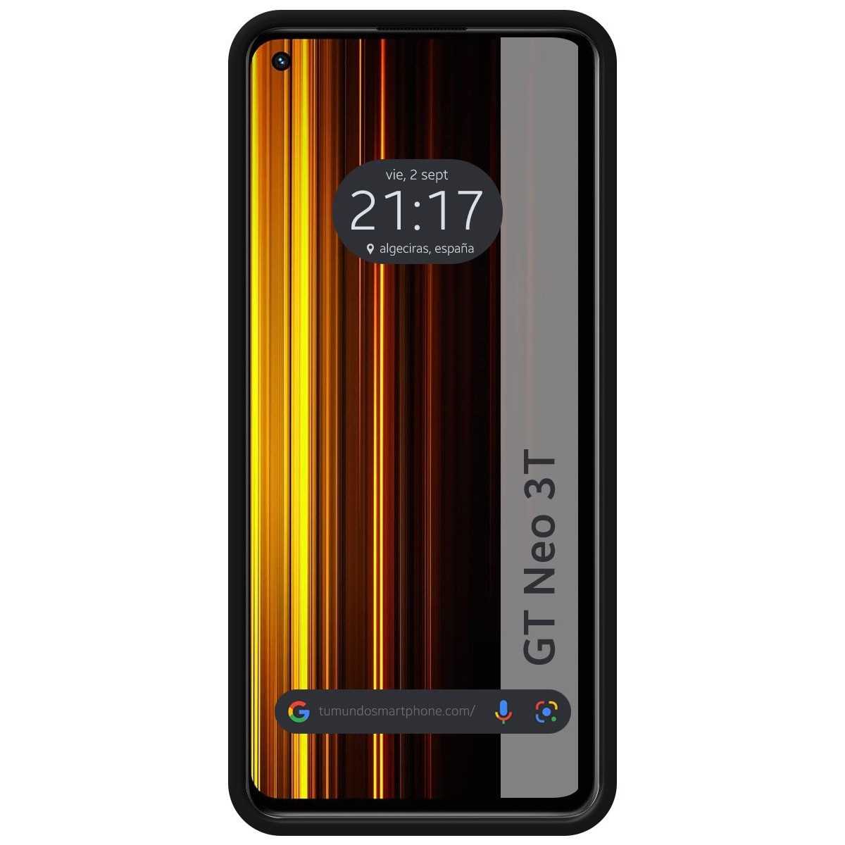 Funda Silicona Líquida Ultra Suave para Realme GT Neo 3T 5G Color Negra