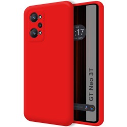 Funda Silicona Líquida Ultra Suave para Realme GT Neo 3T 5G Color Roja