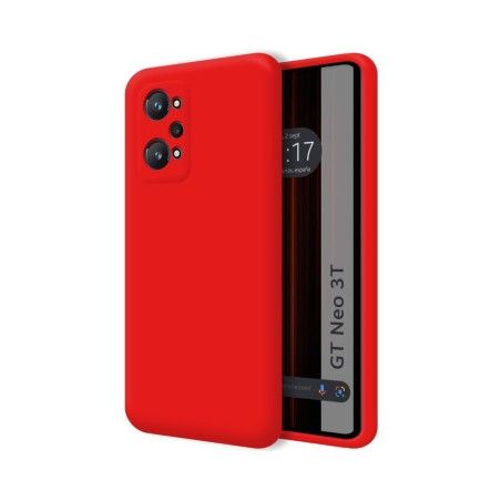 Funda Silicona Líquida Ultra Suave para Realme GT Neo 3T 5G Color Roja