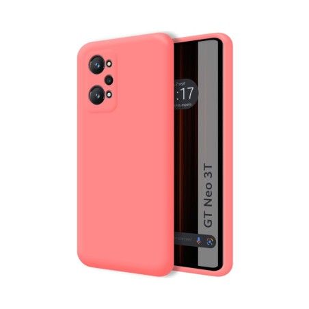 Funda Silicona Líquida Ultra Suave para Realme GT Neo 3T 5G Color Rosa