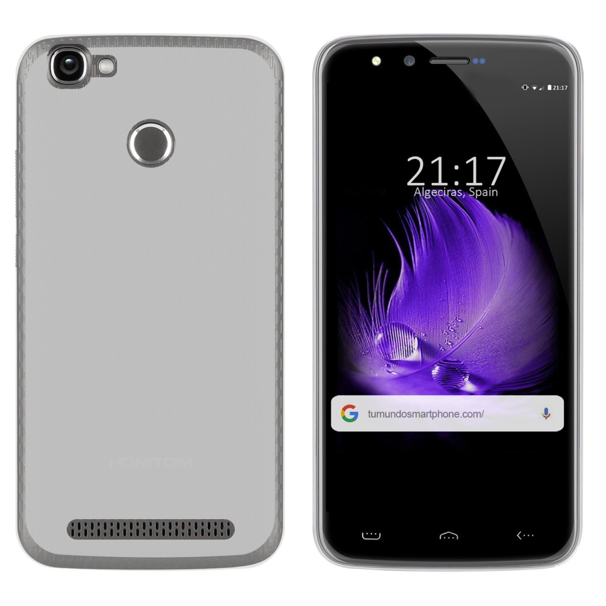 Funda Gel Tpu para Homtom HT50 Color Transparente