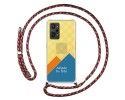 Personaliza tu Funda Colgante Transparente para Realme GT Neo 3T 5G con Cordon Rosa/Dorado Dibujo Personalizada