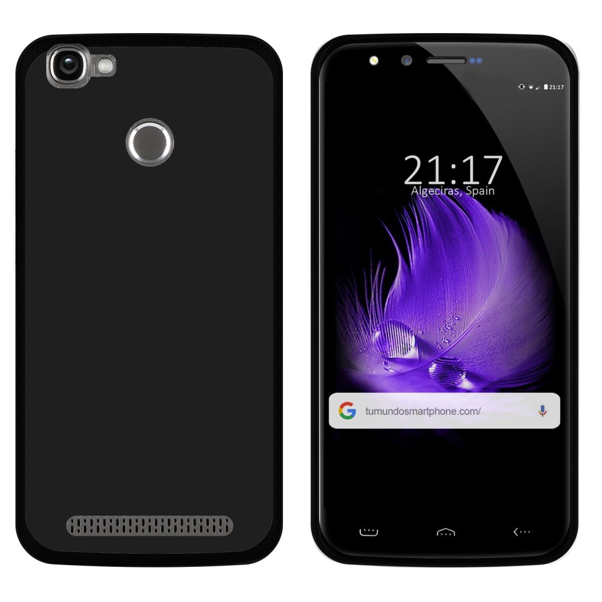 Funda Gel Tpu para Homtom HT50 Color Negra