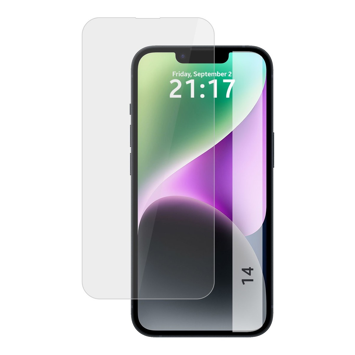 Protector Cristal Templado compatible con iPhone 14 (6.1) Vidrio