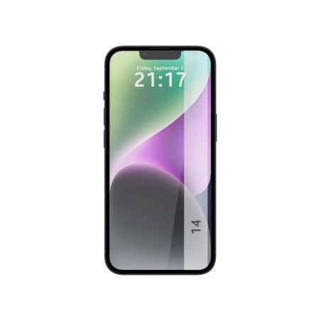 Protector Cristal Templado Completo 5D Full Glue Negro compatible con iPhone 14 (6.1) Vidrio