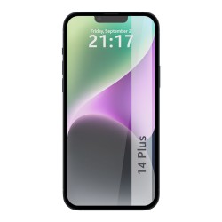 Protector Cristal Templado Completo 5D Full Glue Negro compatible con iPhone 14 Plus (6.7) Vidrio 2