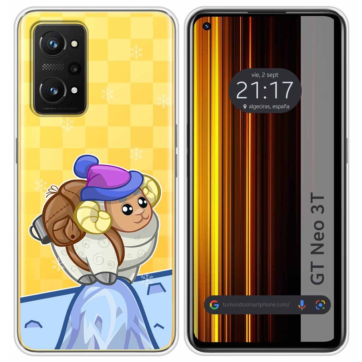 Funda Silicona Transparente para Realme GT Neo 3T 5G diseño Cabra Dibujos