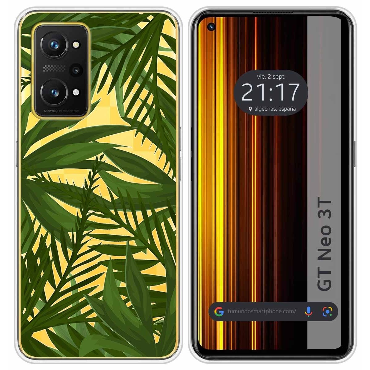 Funda Silicona Transparente para Realme GT Neo 3T 5G diseño Jungla Dibujos