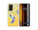 Funda Silicona Transparente para Realme GT Neo 3T 5G diseño Plumas Dibujos