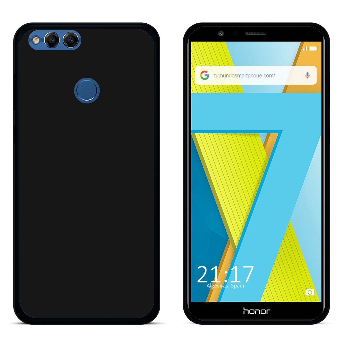 Funda Gel Tpu para Huawei Honor 7X Color Negra