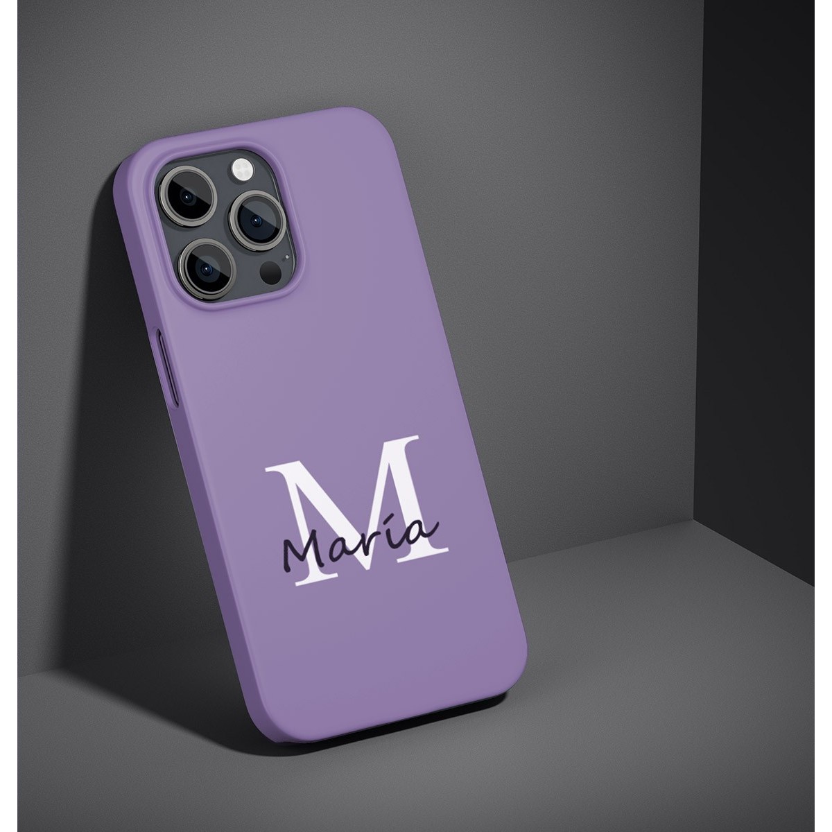 Funda Silicona Líquida Ultra Suave con Inicial Modelo 01