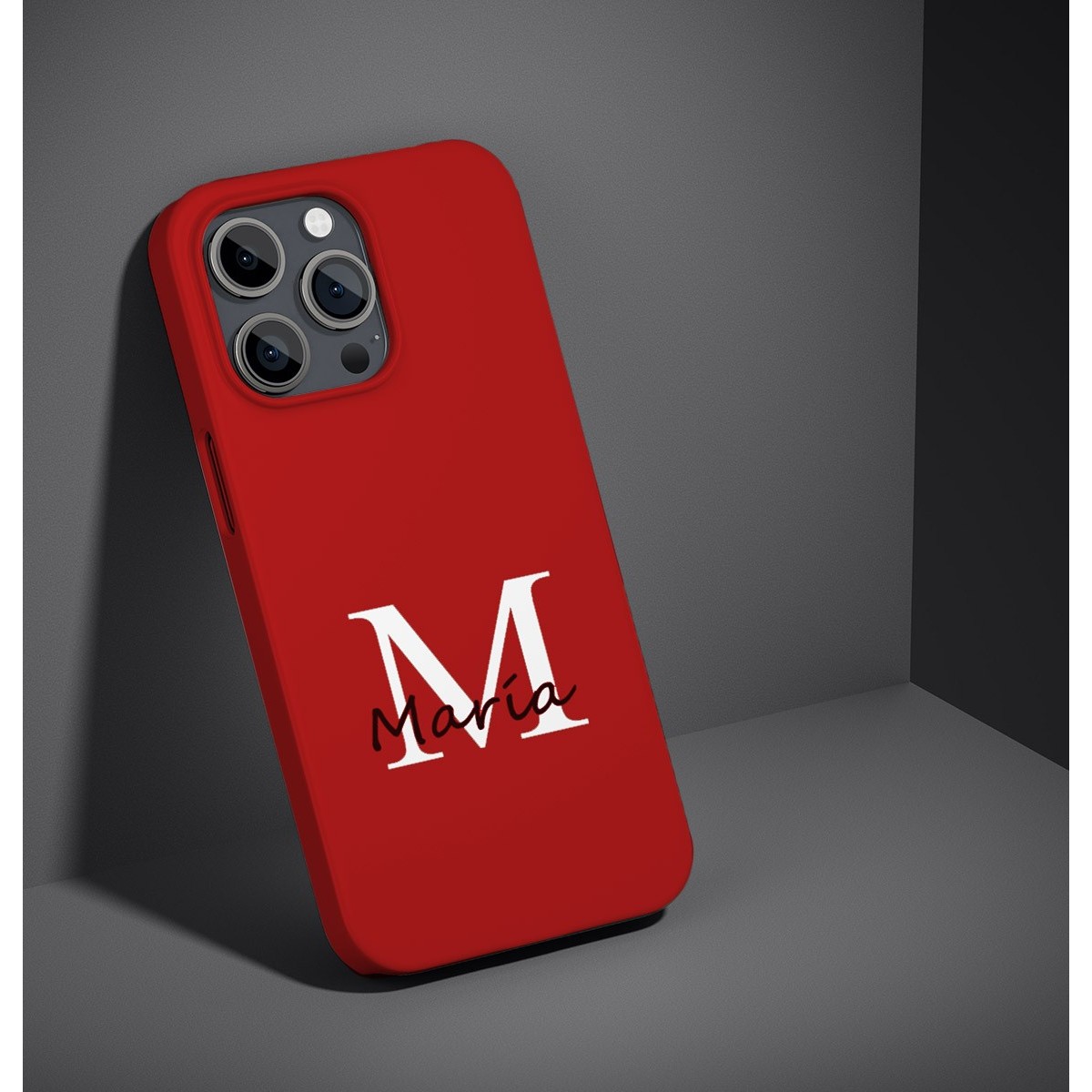 Funda Silicona Líquida Ultra Suave con Inicial Modelo 01