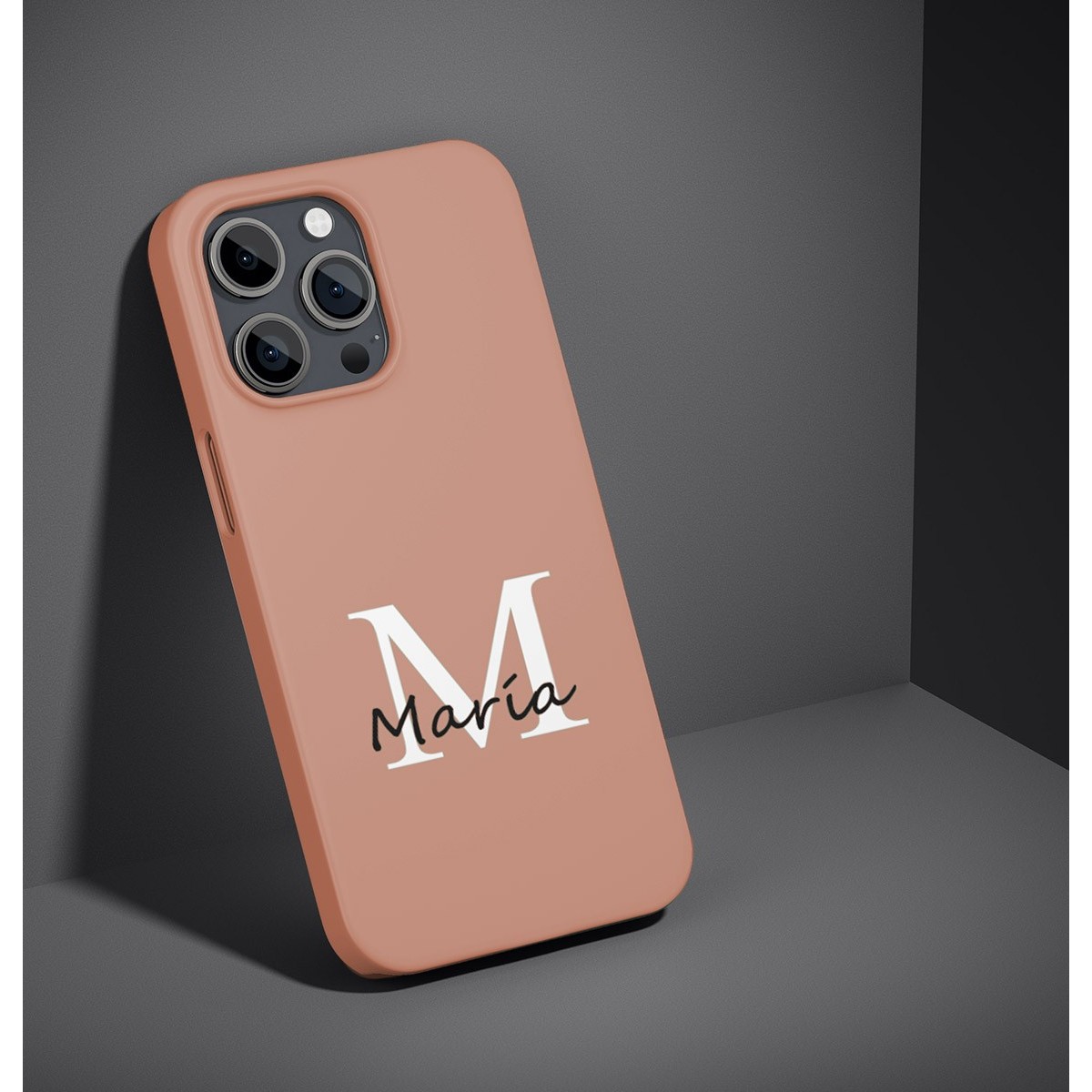 Funda Silicona Líquida Ultra Suave con Inicial Modelo 01