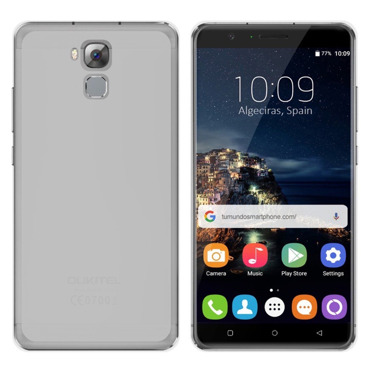 Funda Gel Tpu para Oukitel U16 Max Color Transparente