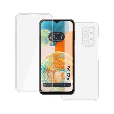 Funda Doble Transparente Pc + Tpu Full Body 360 para Samsung Galaxy A23 5G