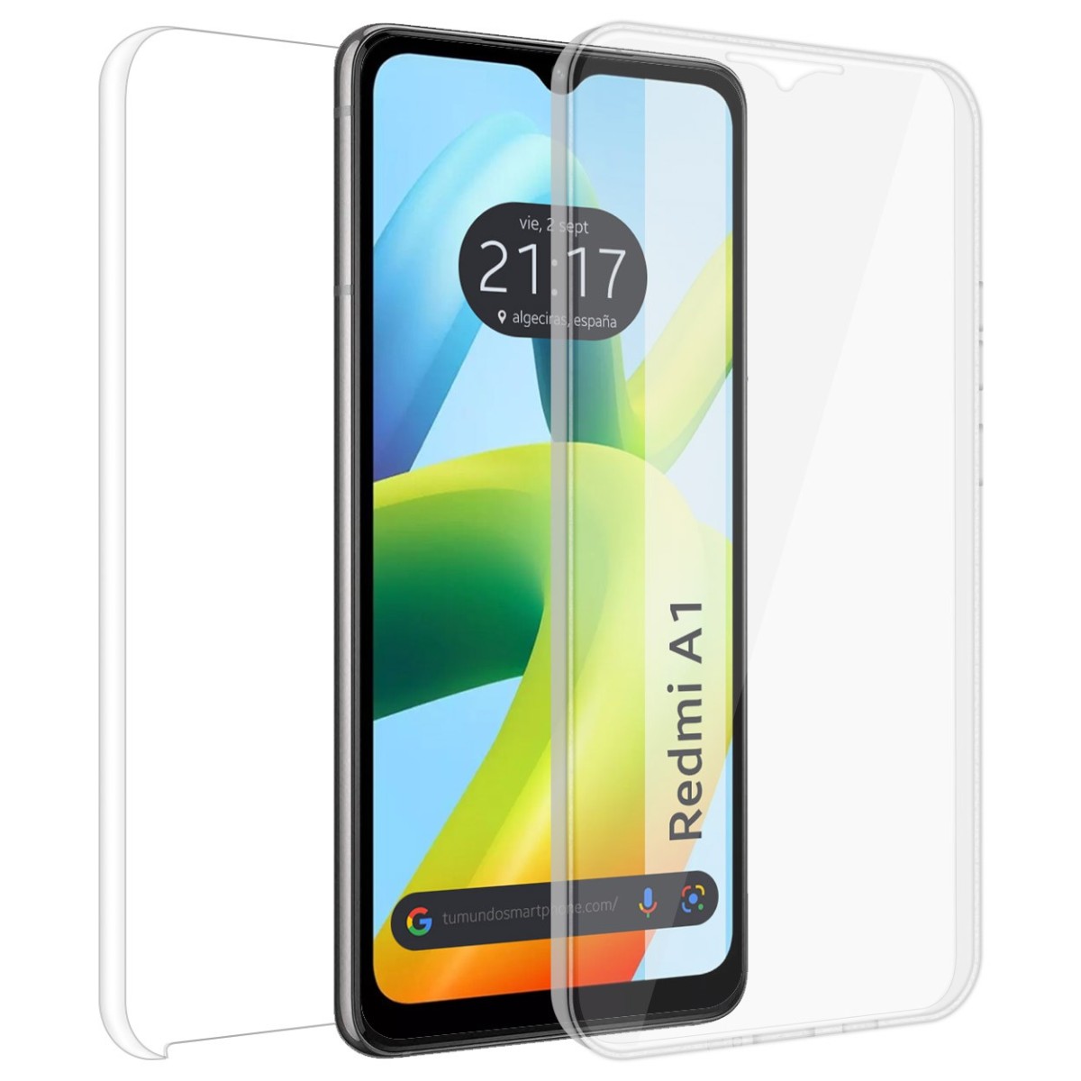 Funda Doble Transparente Pc + Tpu Full Body 360 para Xiaomi Redmi A1