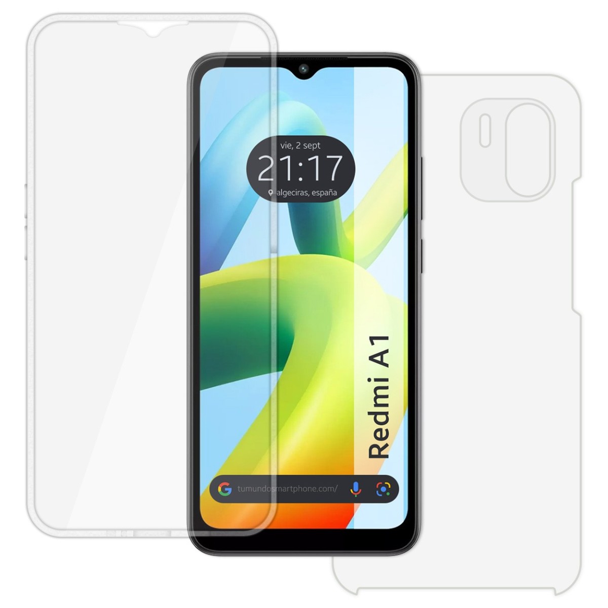 Funda Doble Transparente Pc + Tpu Full Body 360 para Xiaomi Redmi A1